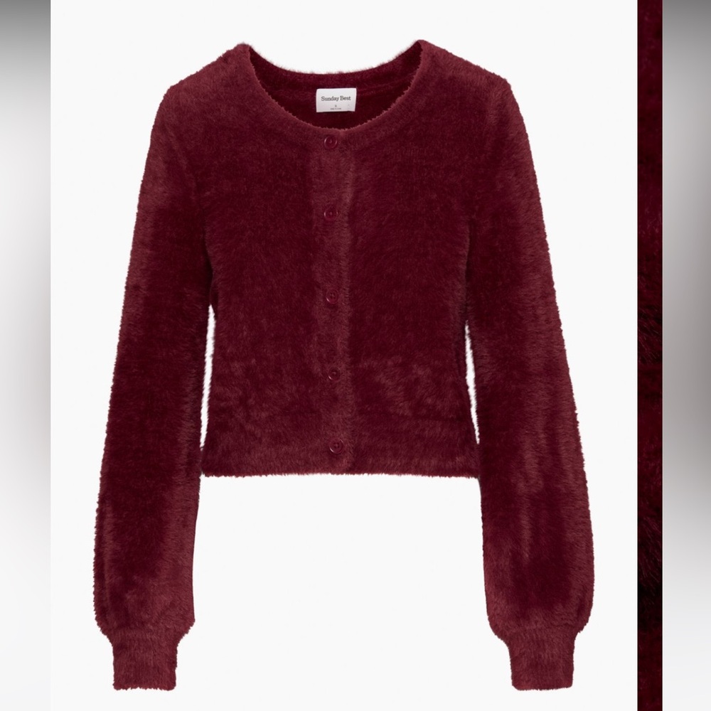 Aritzia Burgundy Cardigan